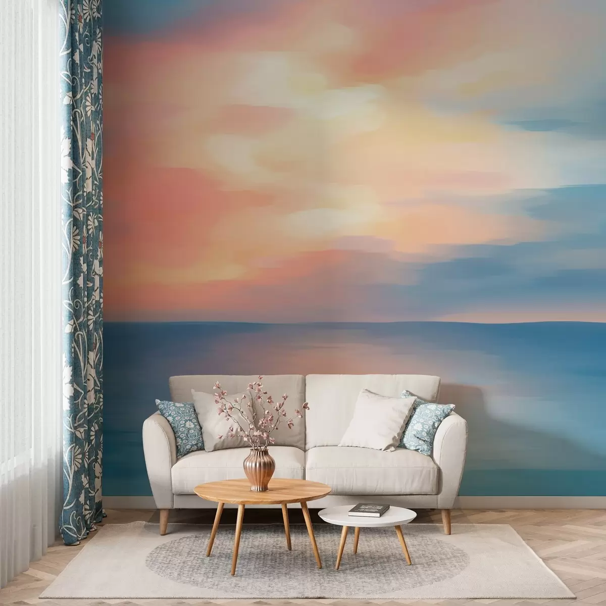 murales de pared Reflejo del cielo en el mar w02073