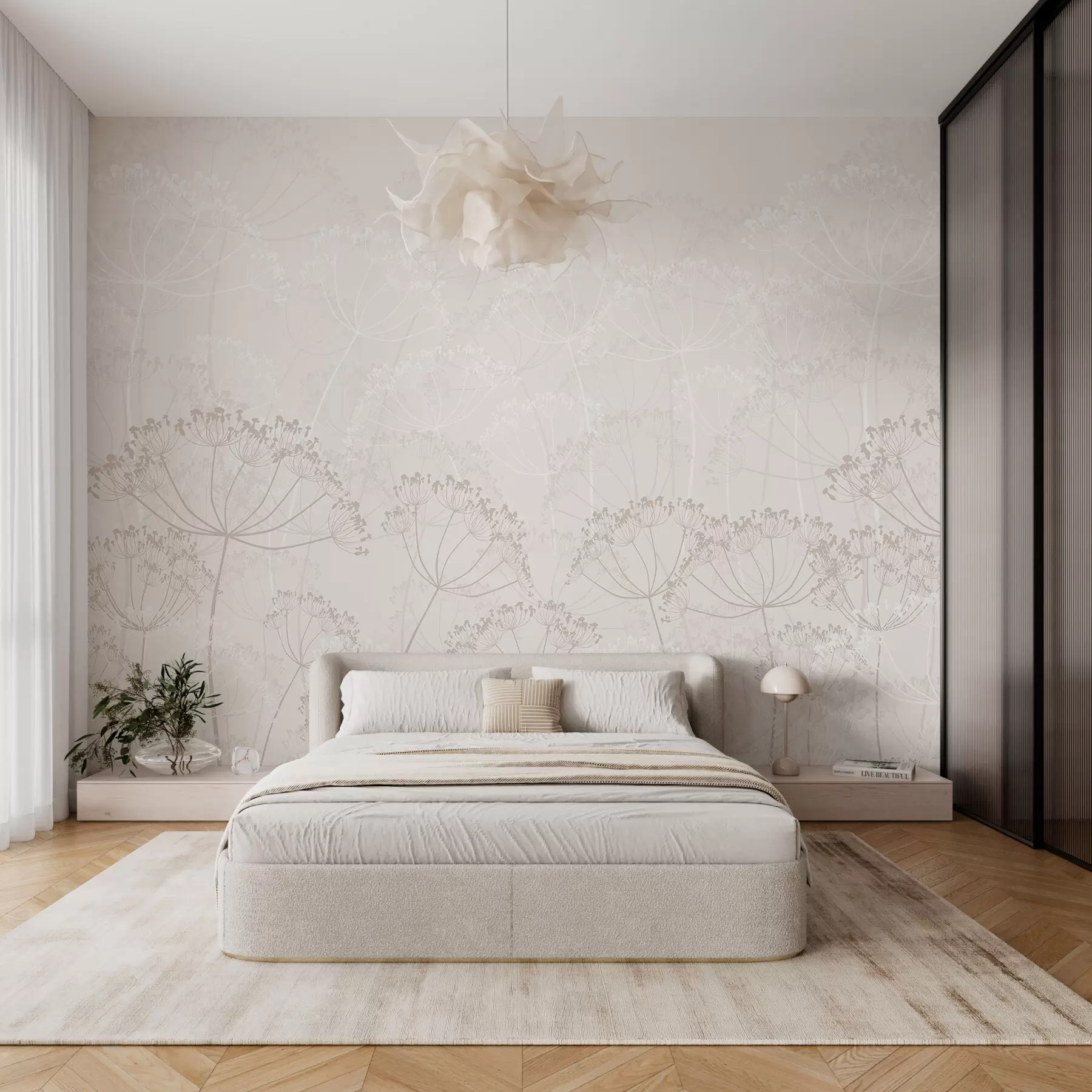 murales de pared Plantas frágiles minimalismo w02105v3