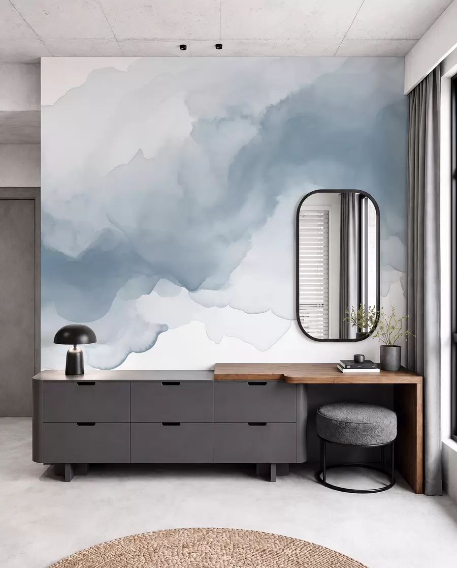 murales de pared Diluciones abstractas de pintura w02114v2