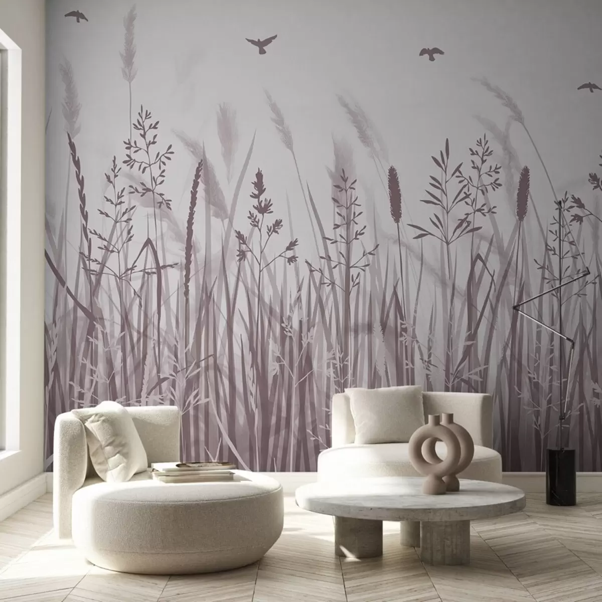 murales de pared Un campo de espigas w02119v3