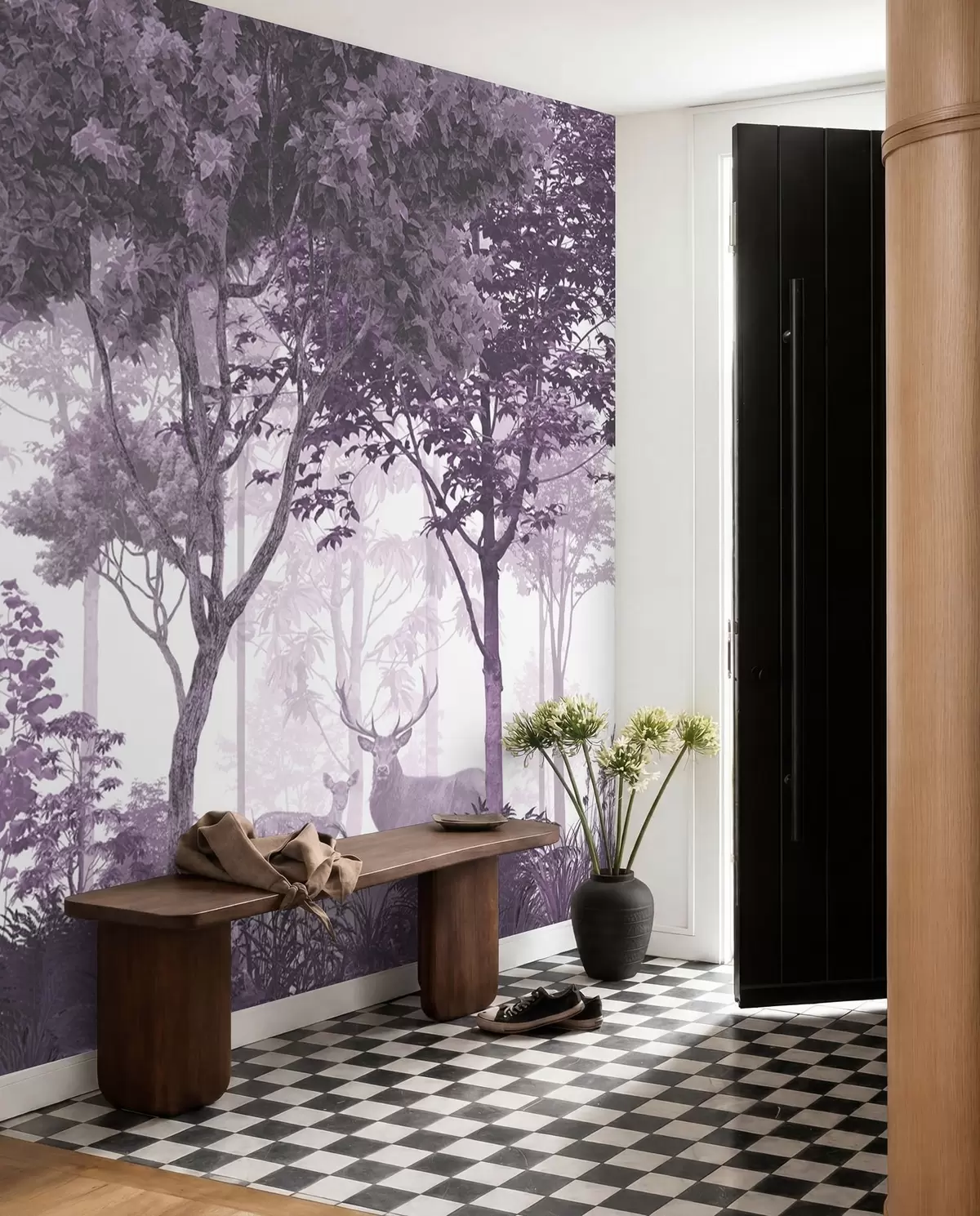 murales de pared Bosque sereno con criaturas amables u72134v4