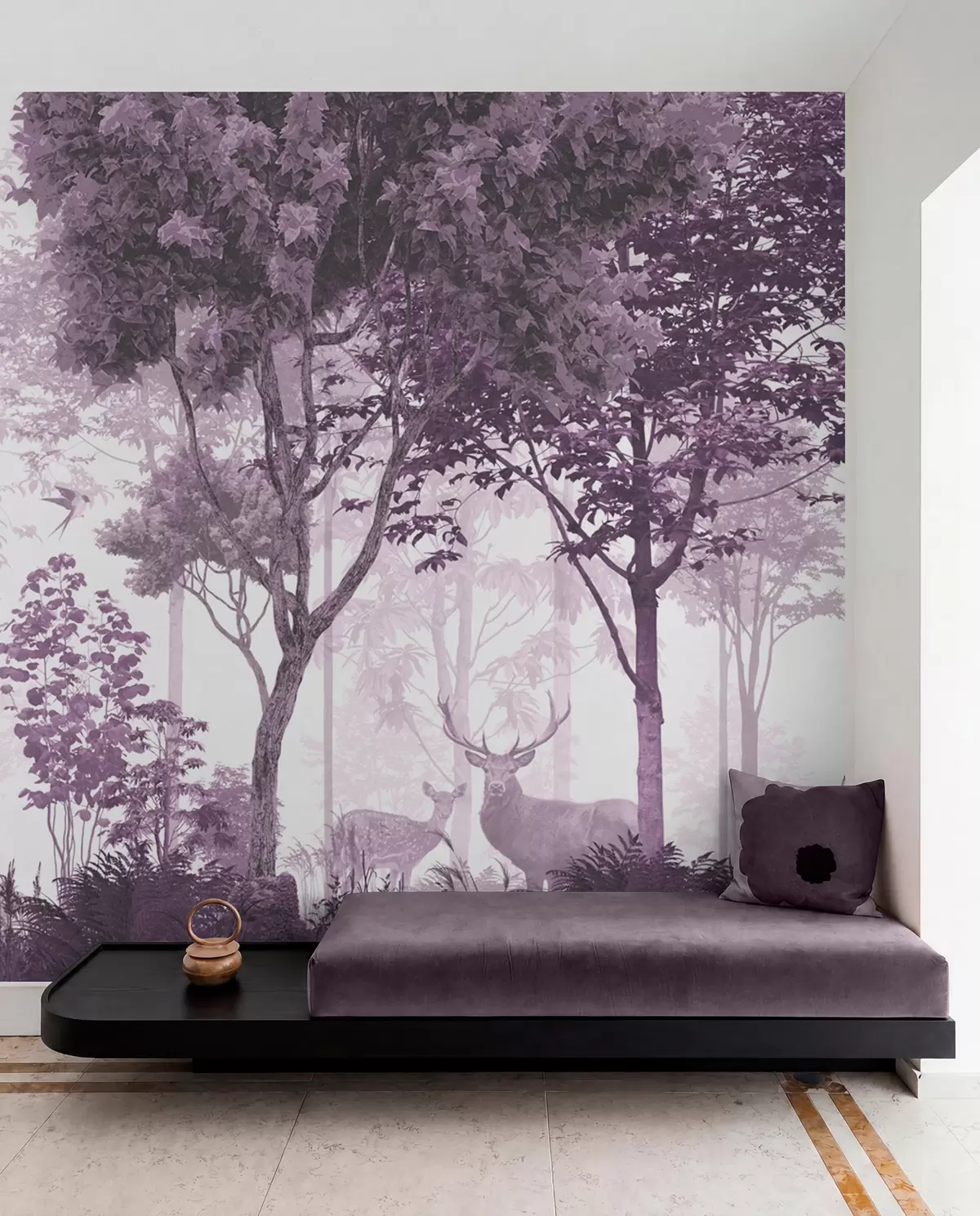 murales de pared Bosque sereno con criaturas amables u72134v4