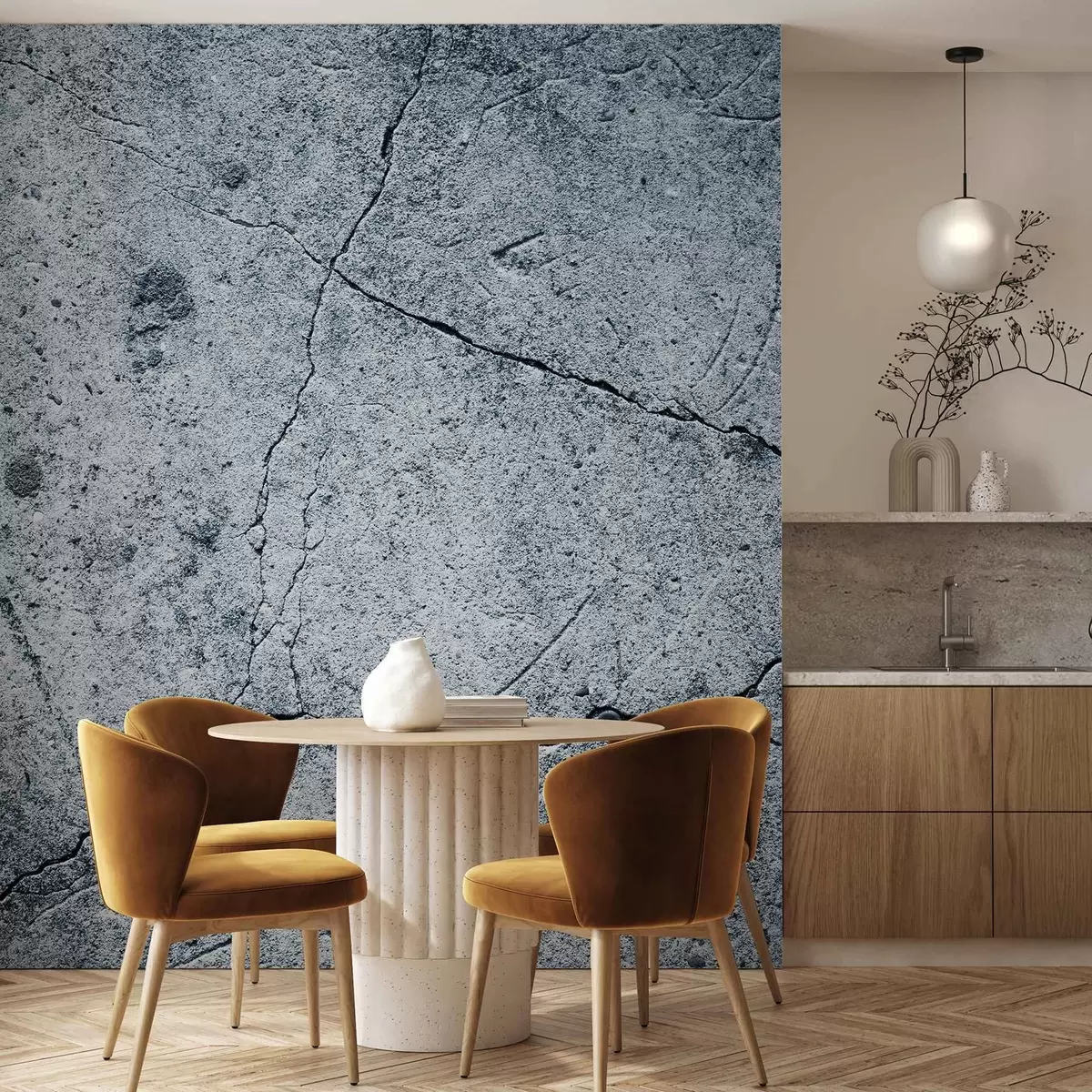 murales de pared Superficie texturizada con grietas visibles u75783v3