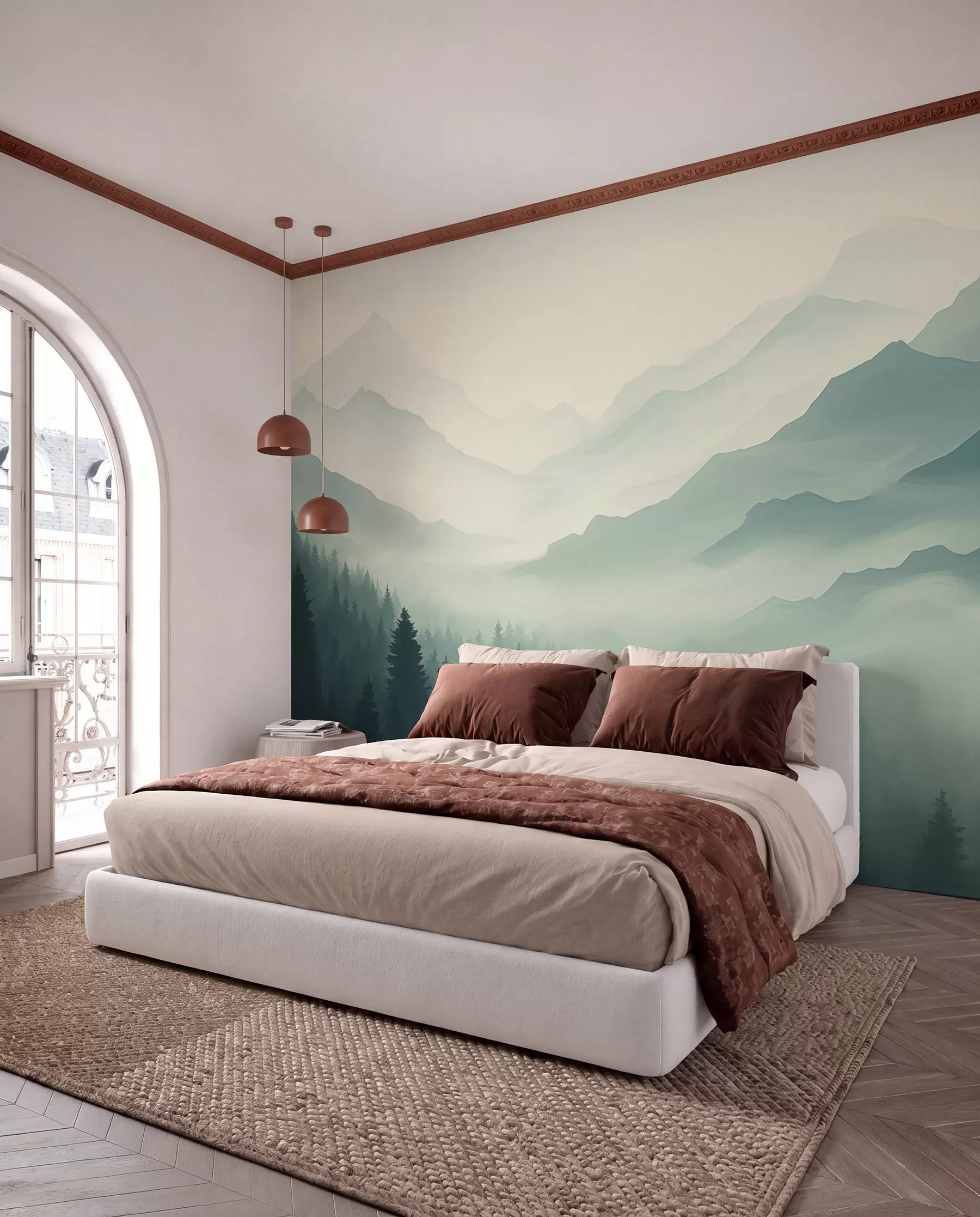 murales de pared Bosques y montañas w02186