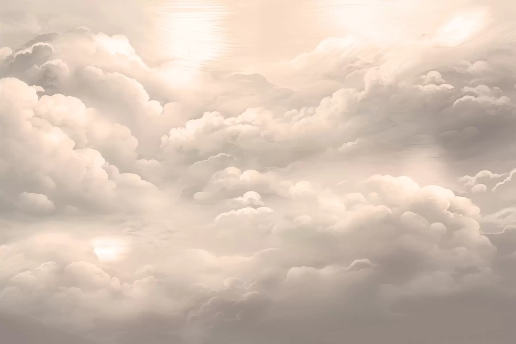 murales de pared Nubes en color sepia w02189