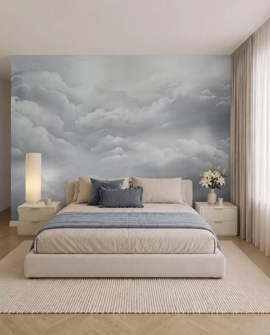 murales de pared Nubes grises w02189v1