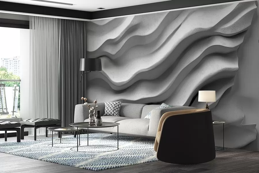 murales de pared Сon textura de relieve liso w02233