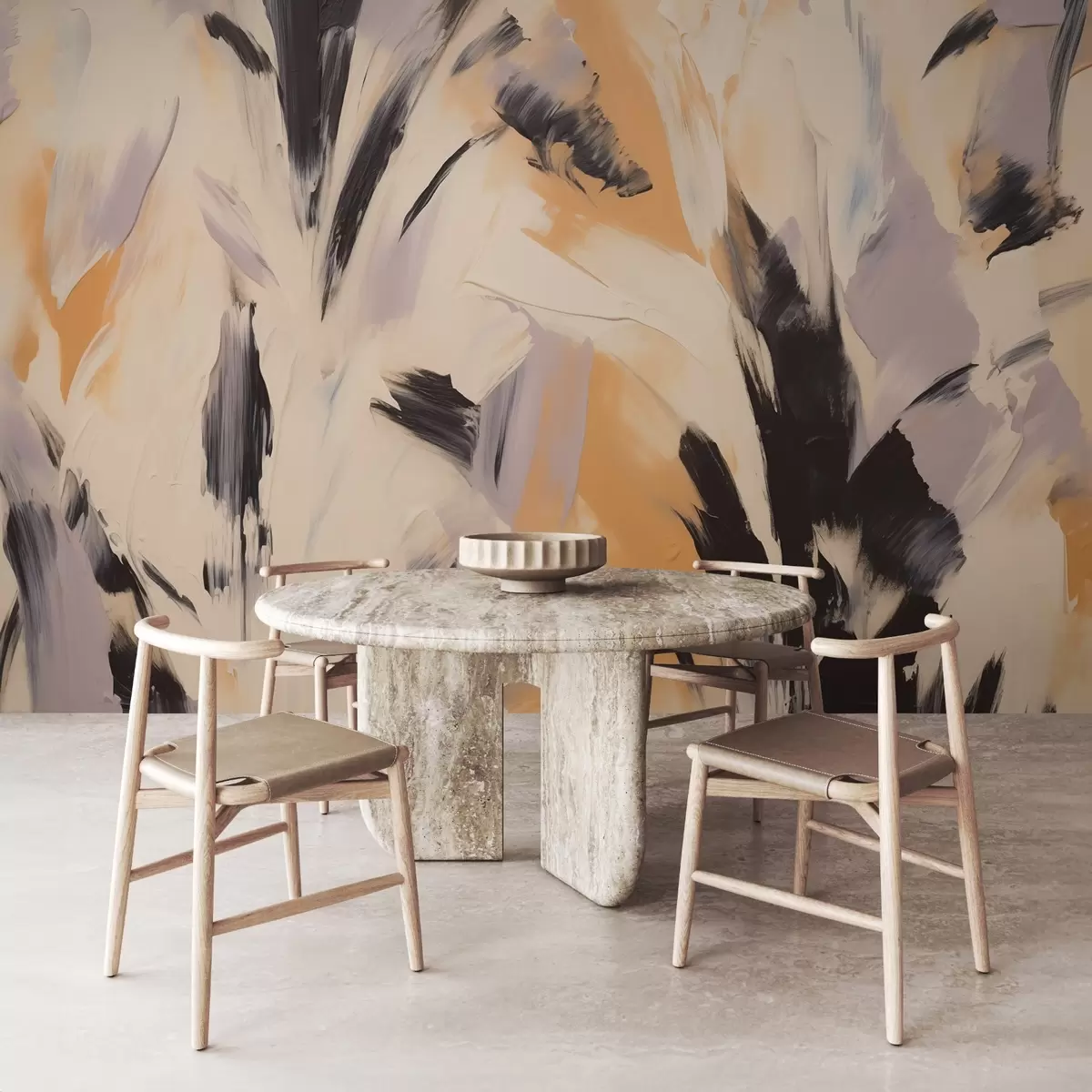 murales de pared Abstracción, imitación del estilo pincelada w02276