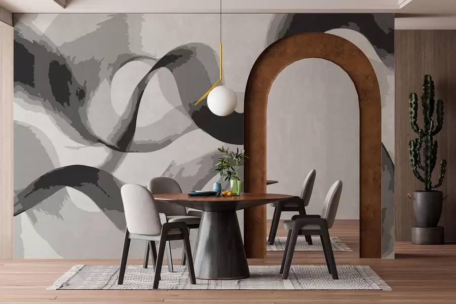 murales de pared Ondas abstractas w02304