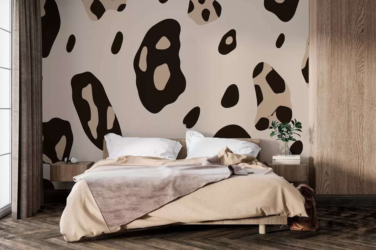 murales de pared Abstracción de manchas de leopardo w02308