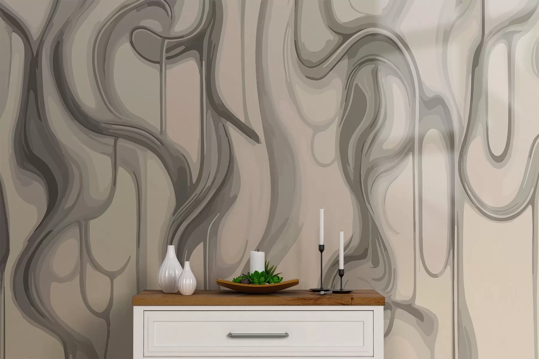 murales de pared Líneas abstractas w02421