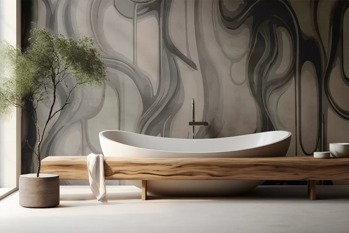 murales de pared Líneas abstractas w02421