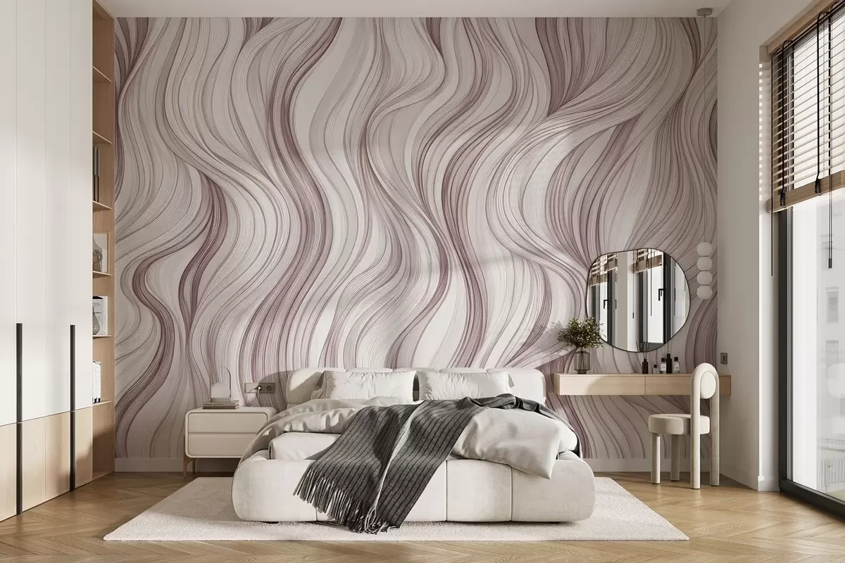 murales de pared Ondas verticales suaves w02505v2