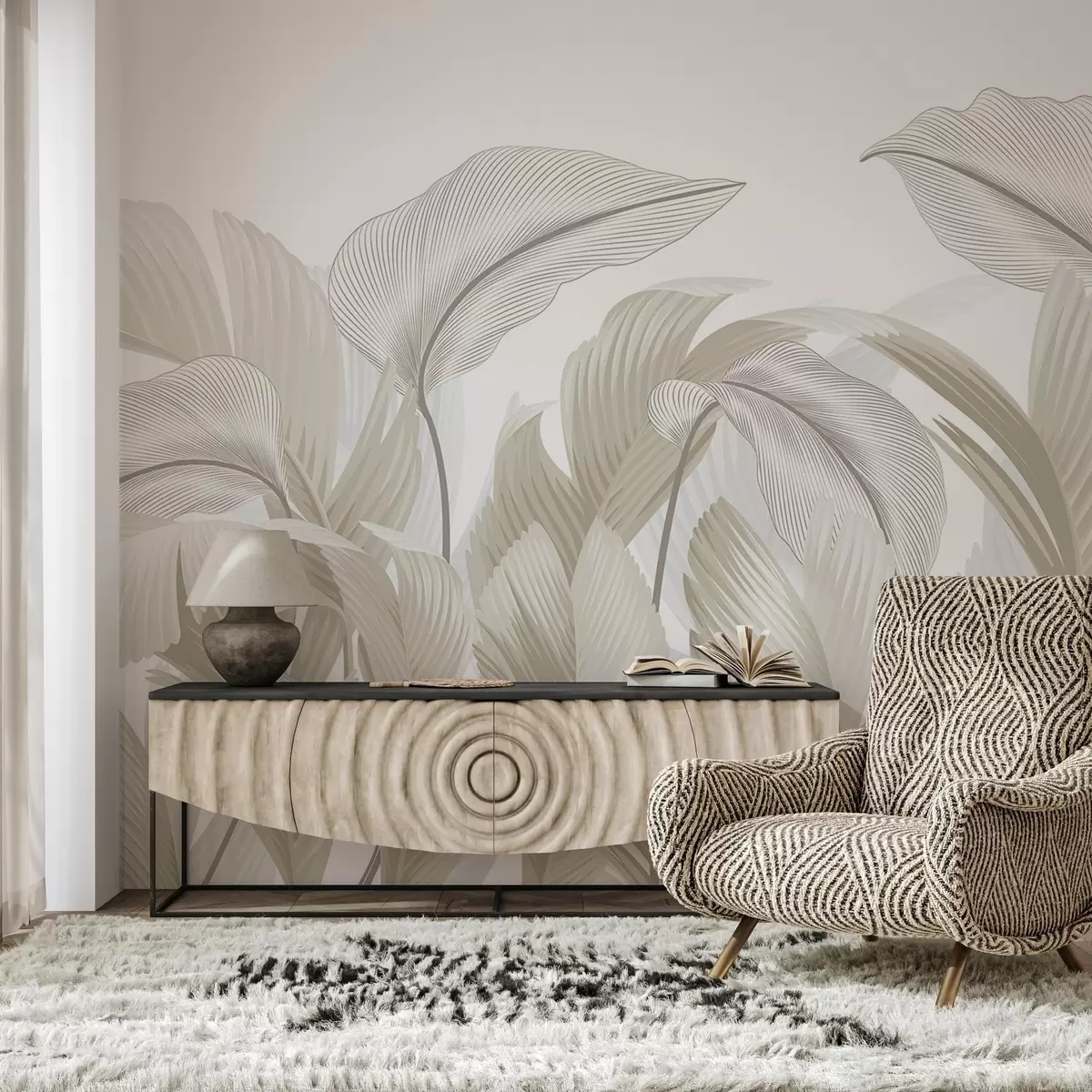 murales de pared Follaje exuberante w02508v4