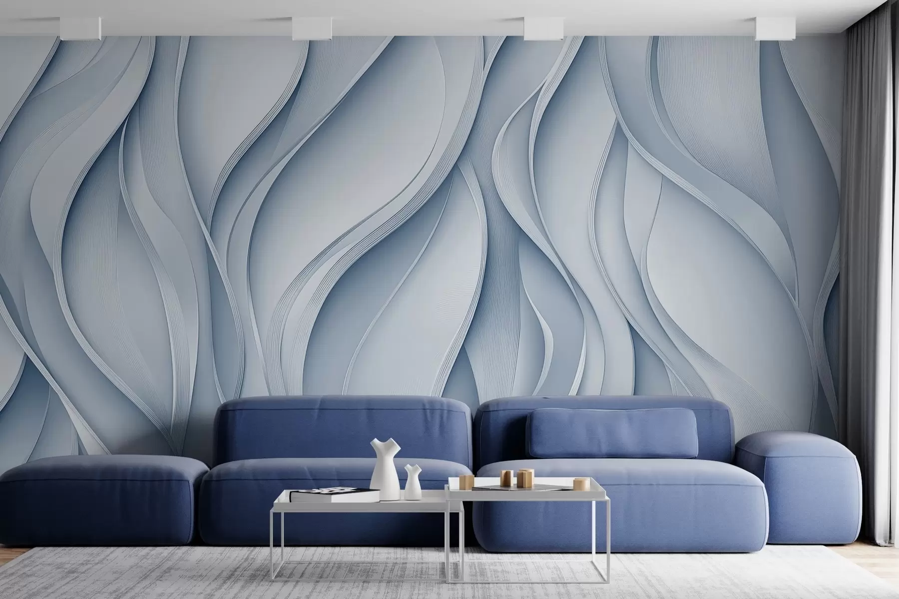 murales de pared Ondas voluminosas w02509