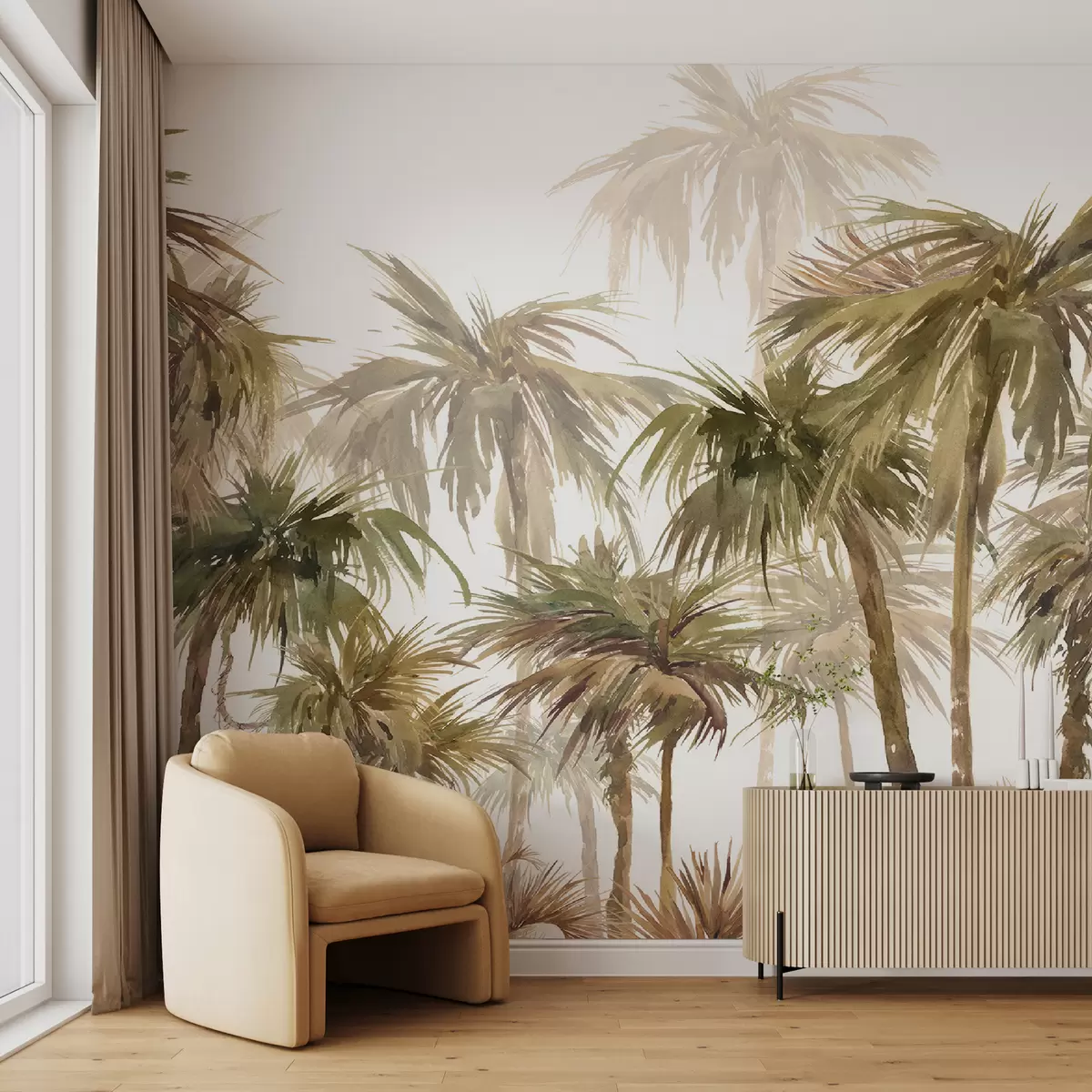 murales de pared Cielo, naturaleza y arbol u51050