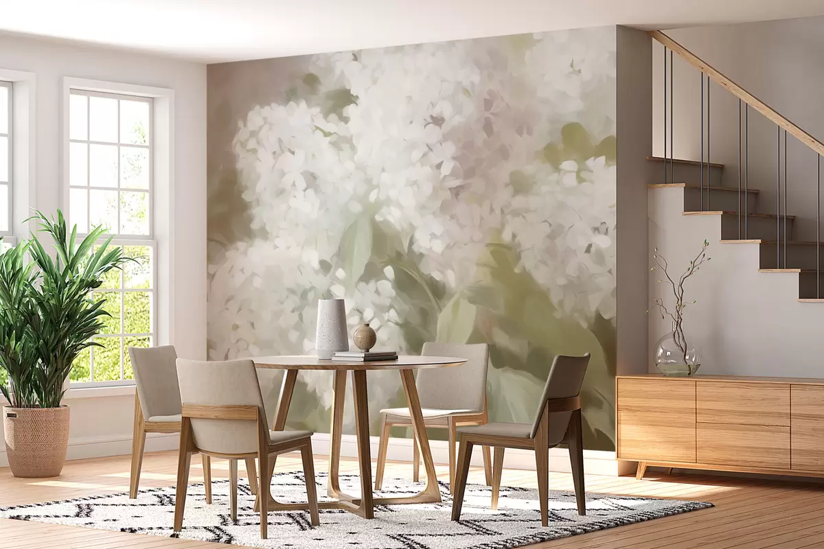 murales de pared Flores lilas w08540