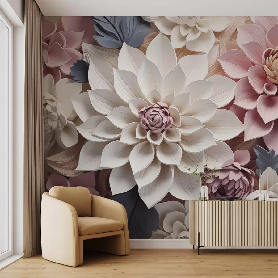 murales de pared Flores grandes w08513