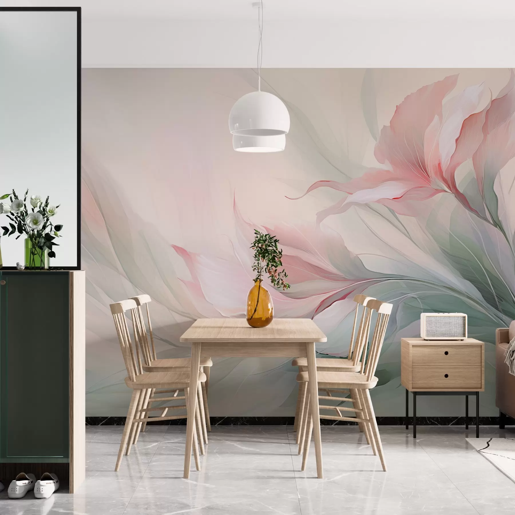 murales de pared Delicados motivos multicolores w02596