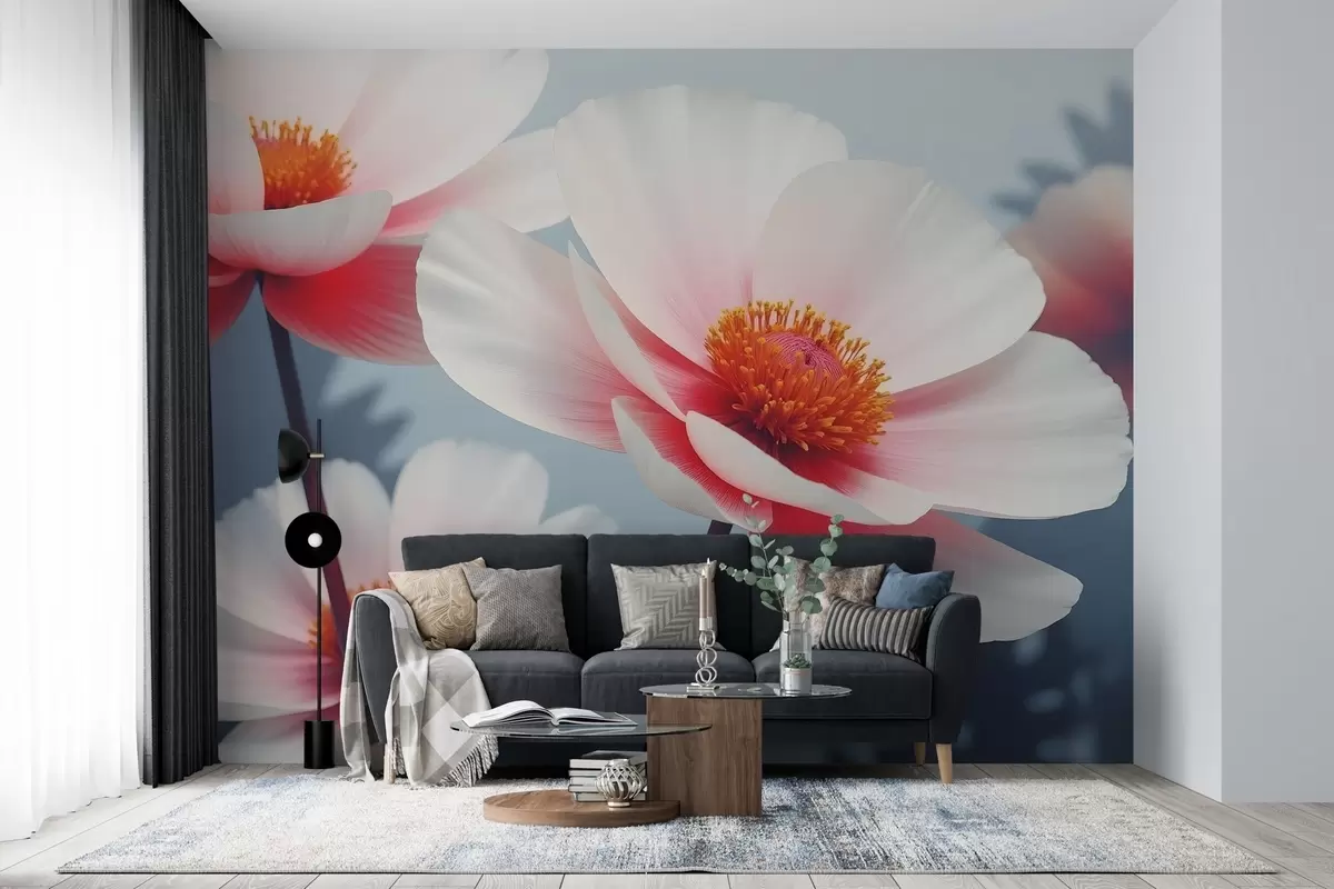 murales de pared Flores coloridas w02612