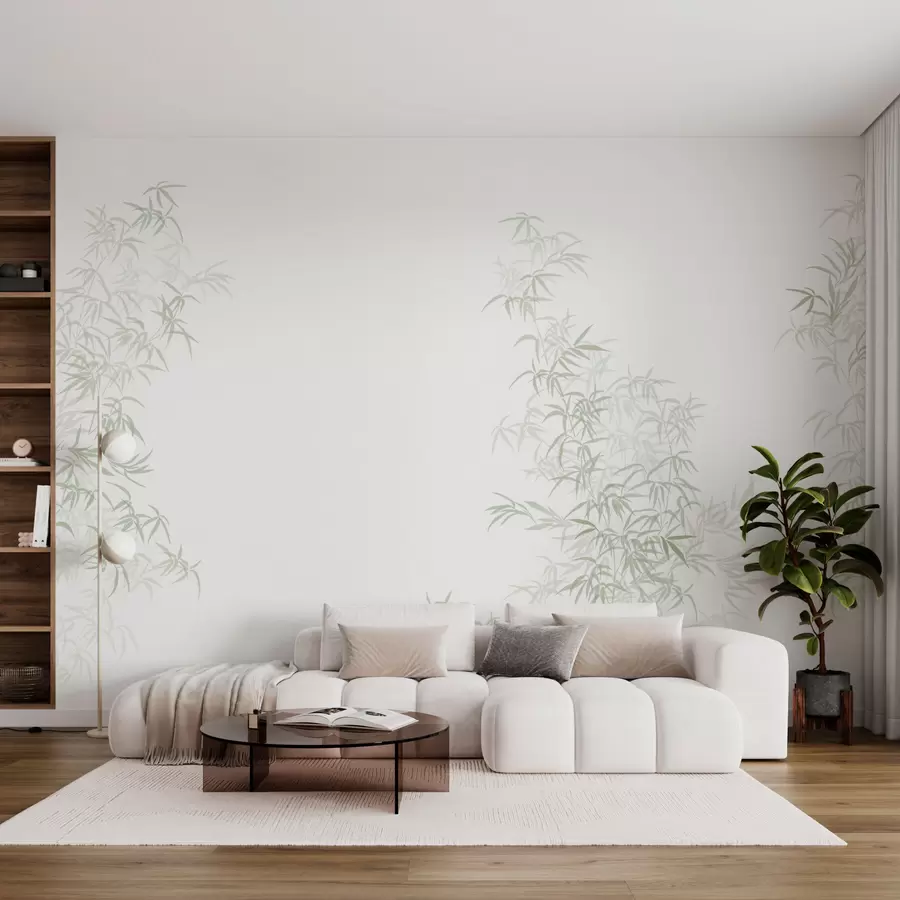 murales de pared Bambú minimalismo wabi-sabi w08555v2