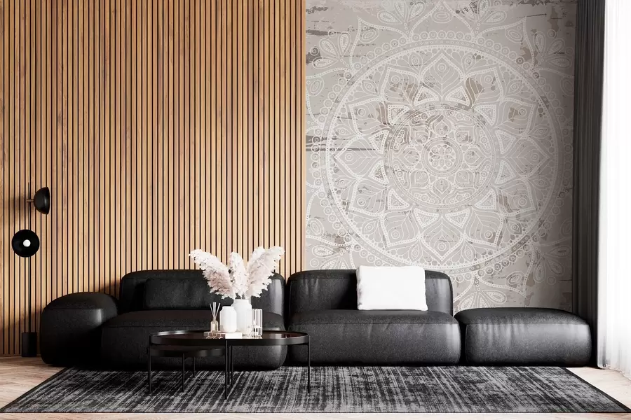 murales de pared Mandala étnico en tonos delicados w02693