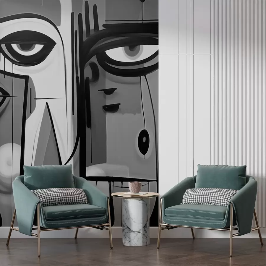 murales de pared Retrato abstracto w02698v1