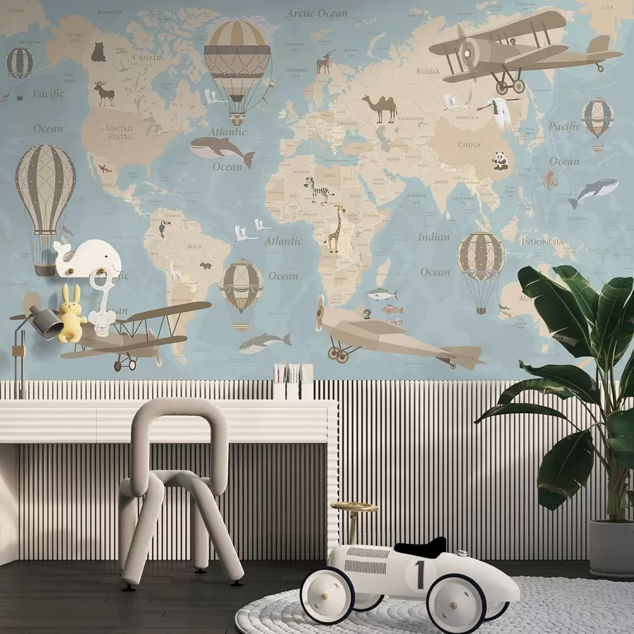 murales de pared La aventura le espera en todo el mundo u36066v5