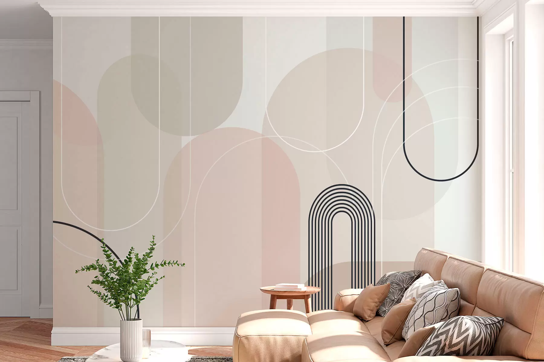 murales de pared Elegantes arcos minimalistas w02826