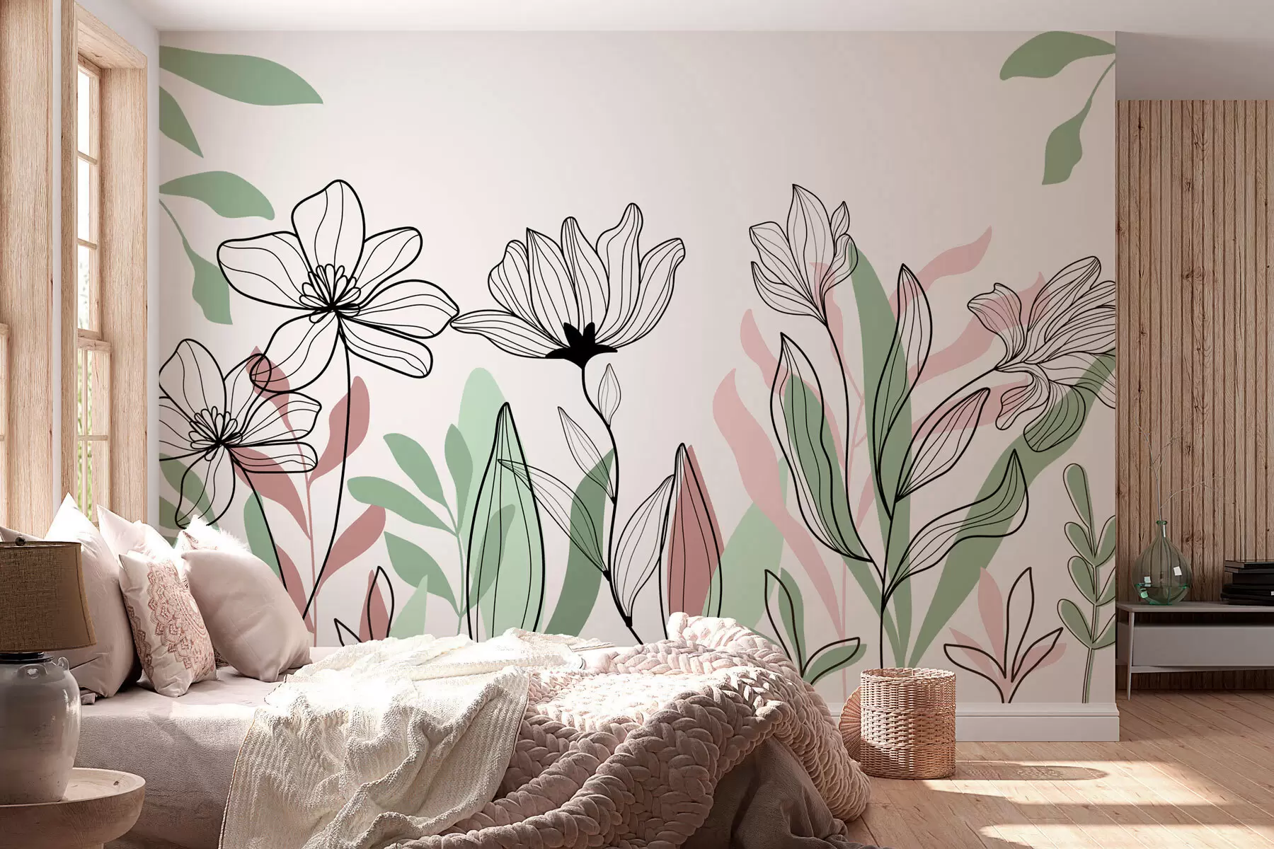 murales de pared Flores boho w02827