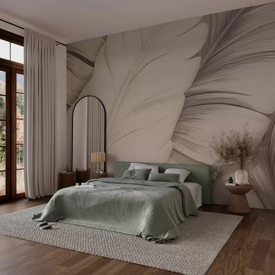 murales de pared Hojas grandes w02859