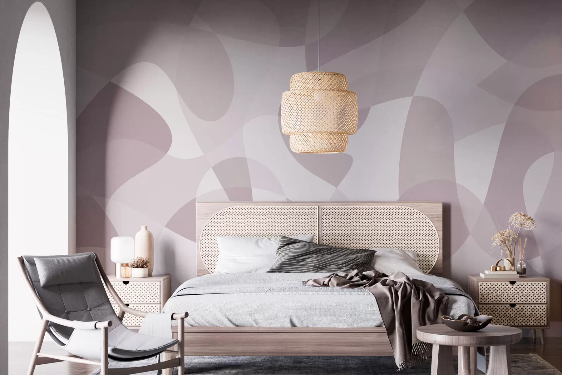 murales de pared Tendencia a la geometría abstracta w02932v4