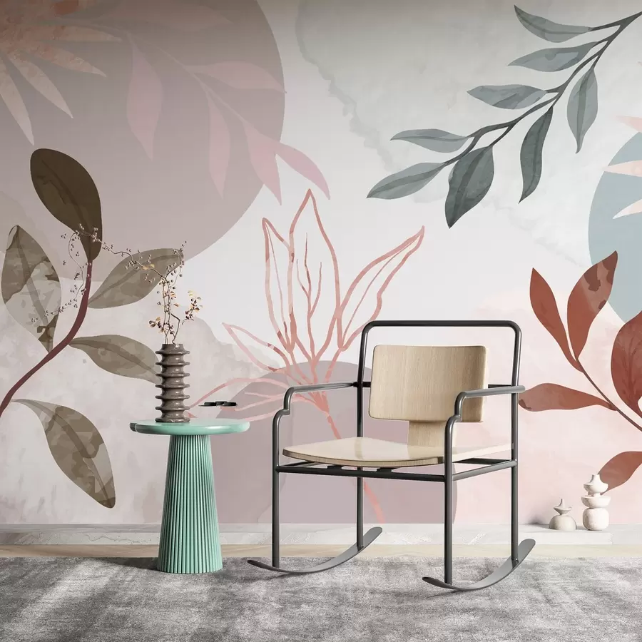 murales de pared Abstracción con ramitas w02960