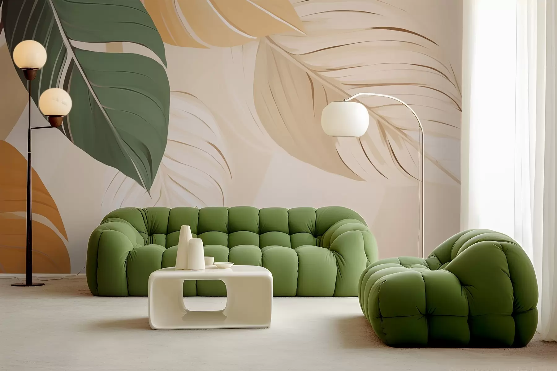 murales de pared Follaje tropical w02996