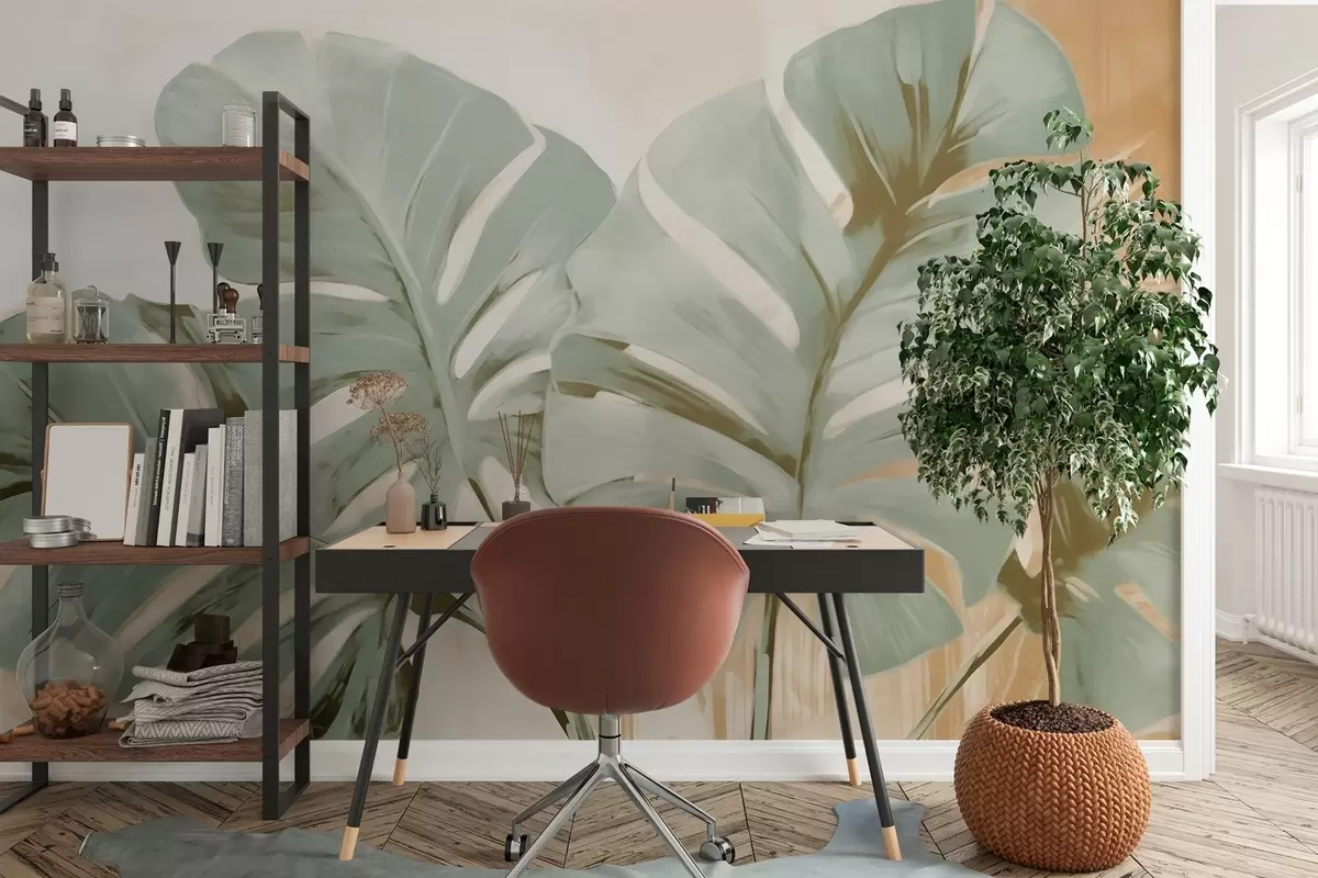 murales de pared Hojas tropicales w03050