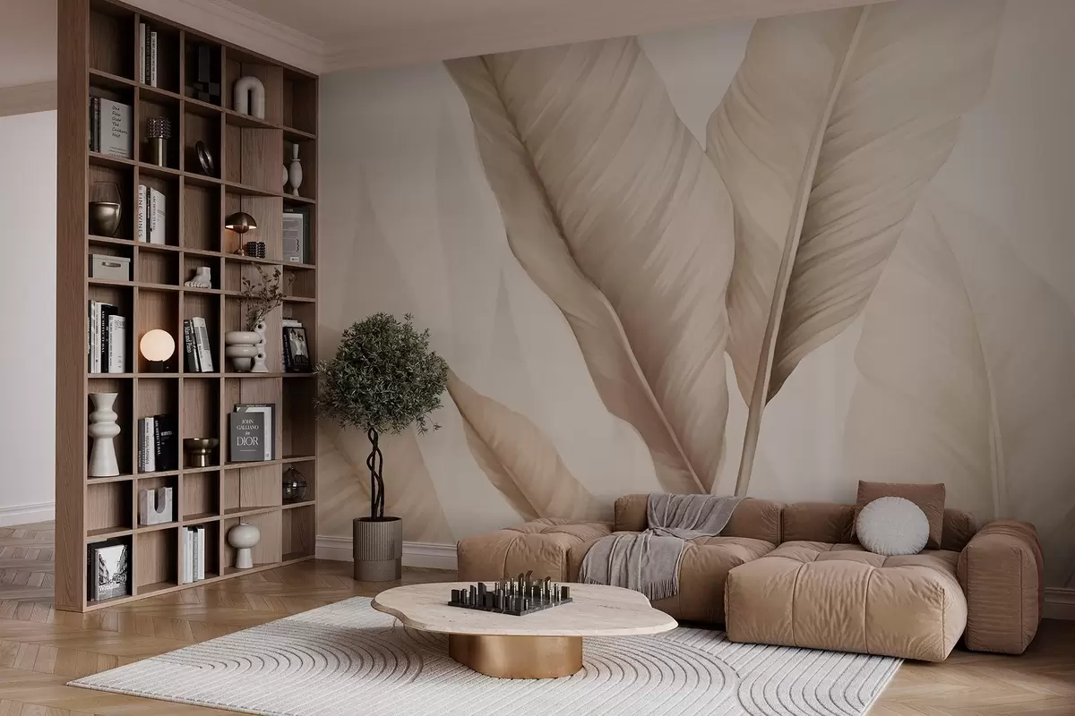 murales de pared Hojas grandes w03053