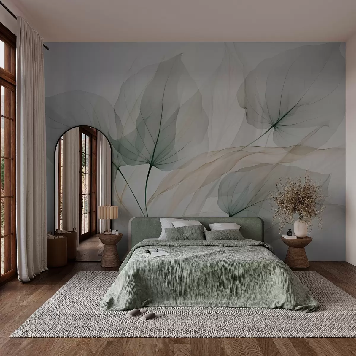murales de pared Foglie astratte w03180