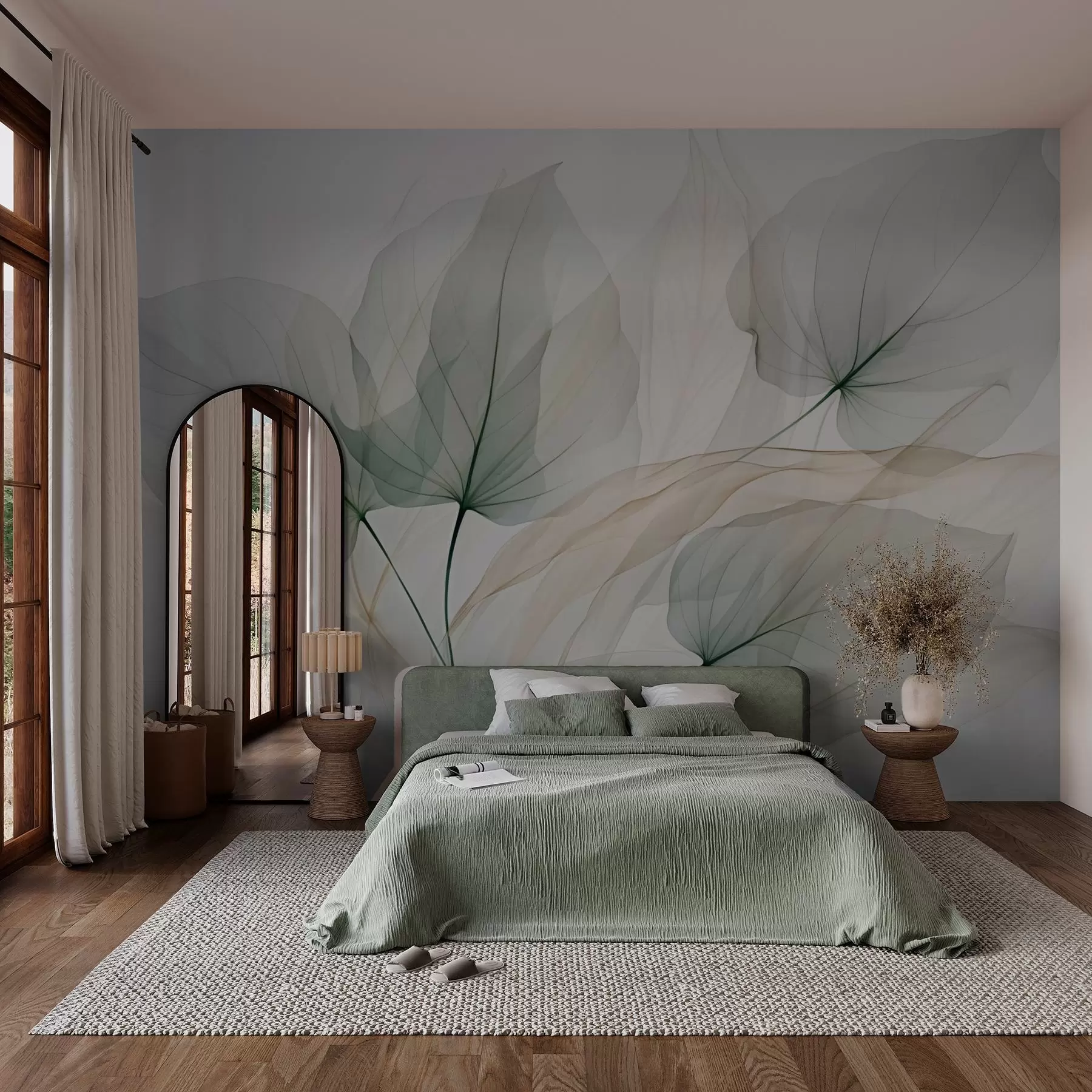 murales de pared Foglie astratte w03180
