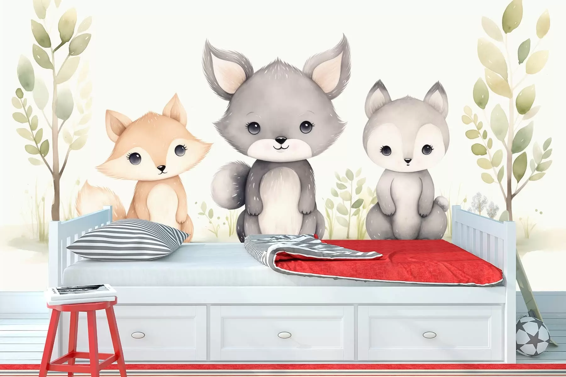 murales de pared Simpáticos animalitos w08839