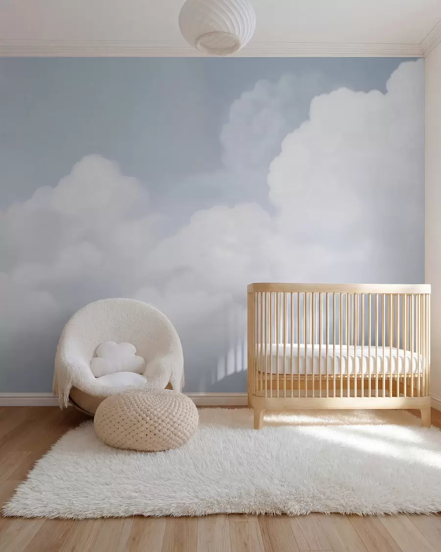 murales de pared Cielo azul y nubes w03301v1