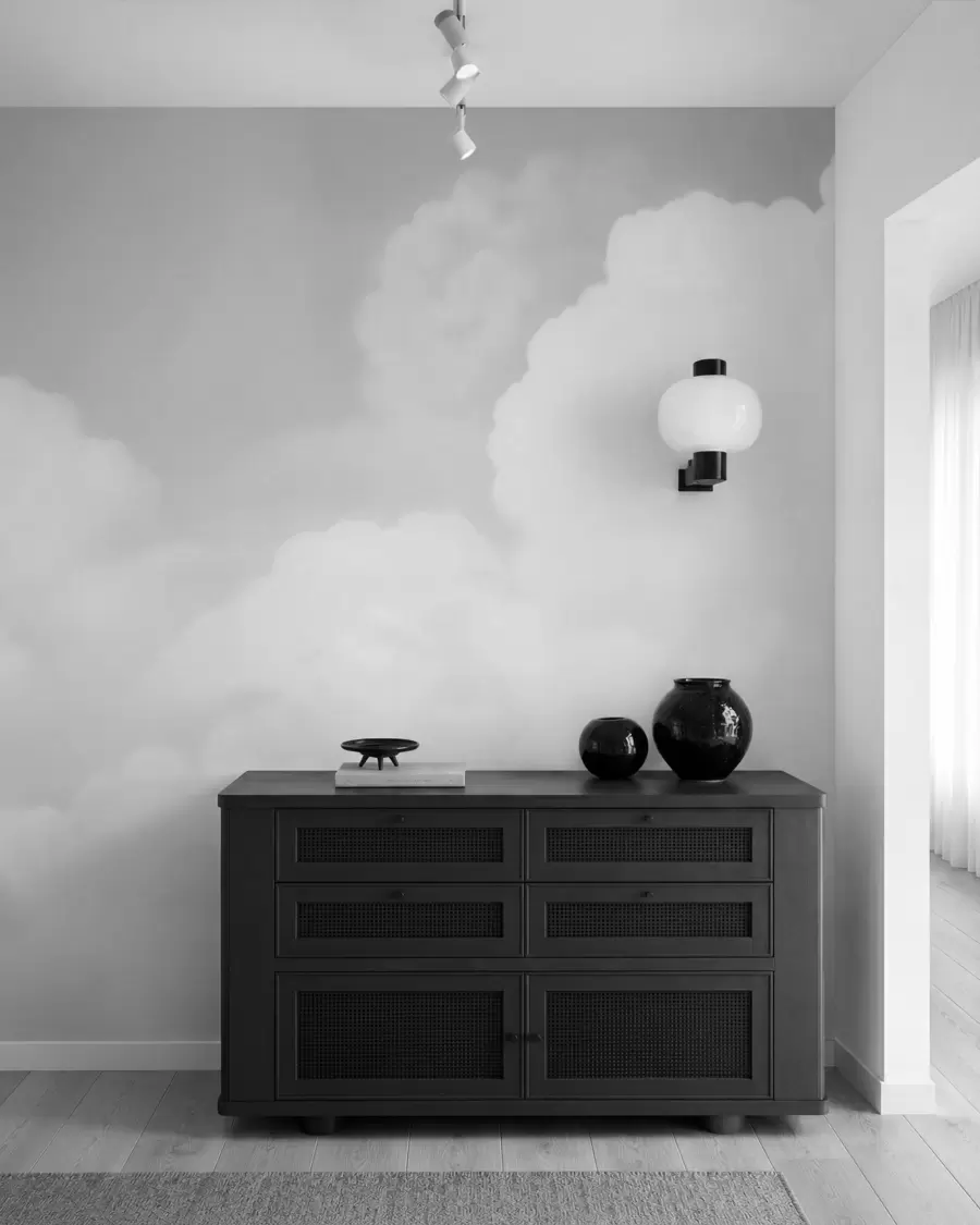 murales de pared Cielo gris y nubes w03301v3