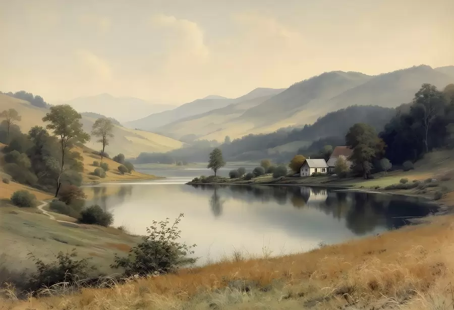 murales de pared Tranquilidad paisajística w03331