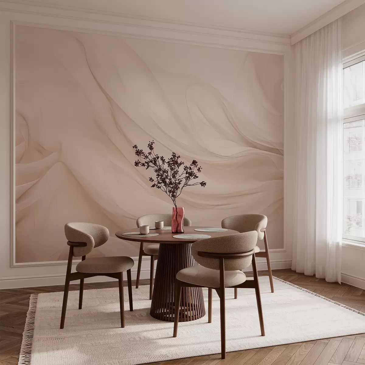 murales de pared Ondas suaves w03430