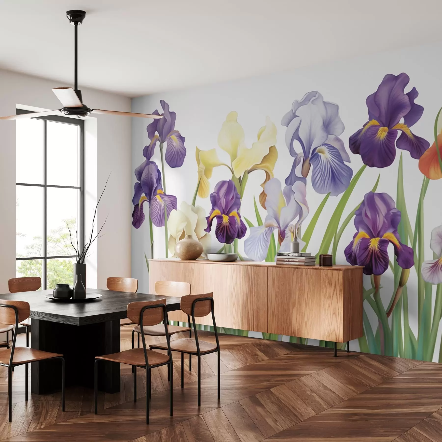 murales de pared Flores de lirio w03641
