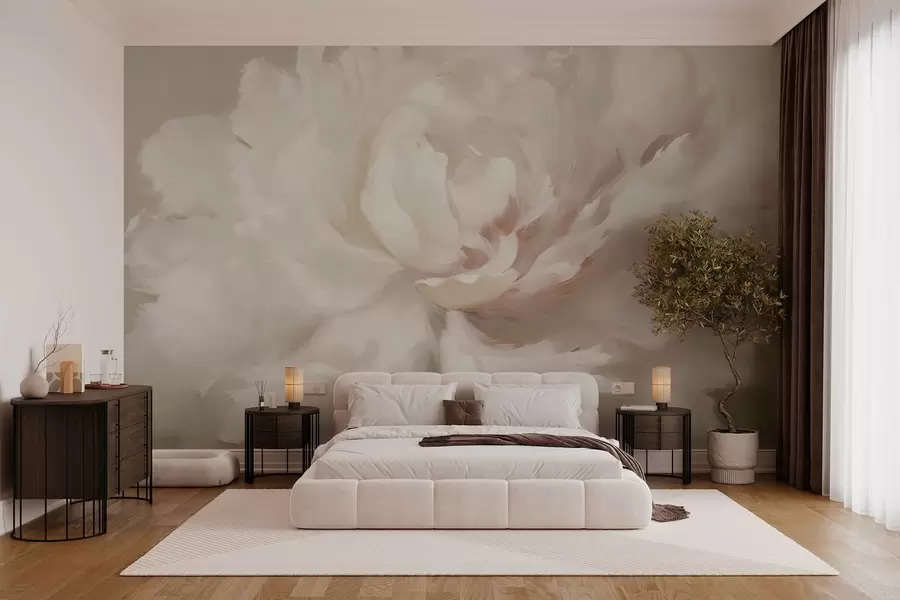 murales de pared Gran flor de peonía w03642