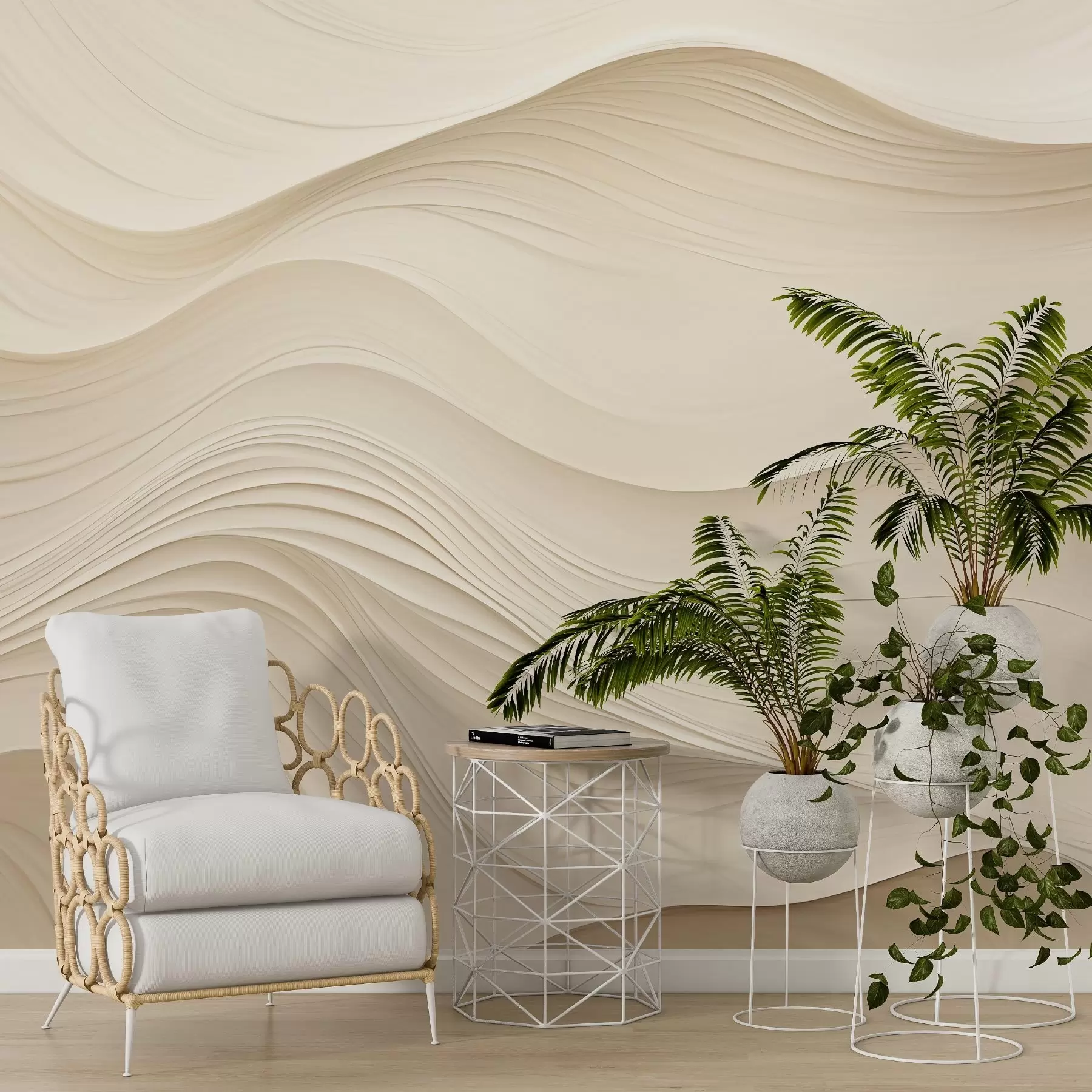 murales de pared Ola de vainilla w03635