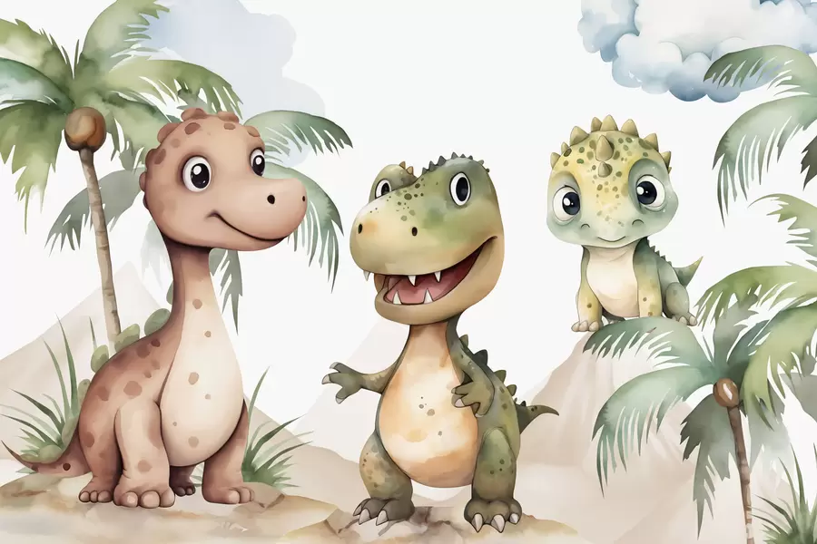 murales de pared Dinosaurios w03675