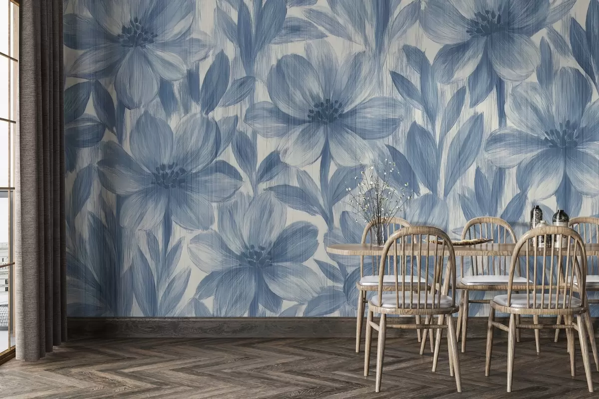 murales de pared Elegantes flores de acuarela w03821