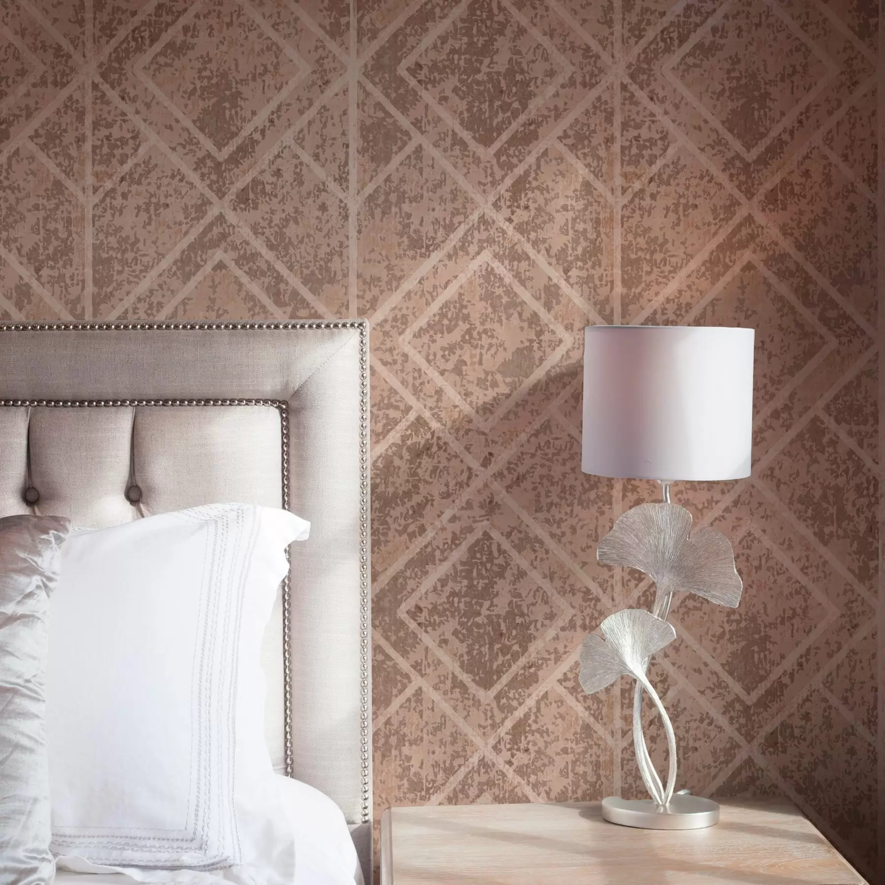 murales de pared Rombos geométricos sobre fondo texturizado a00141