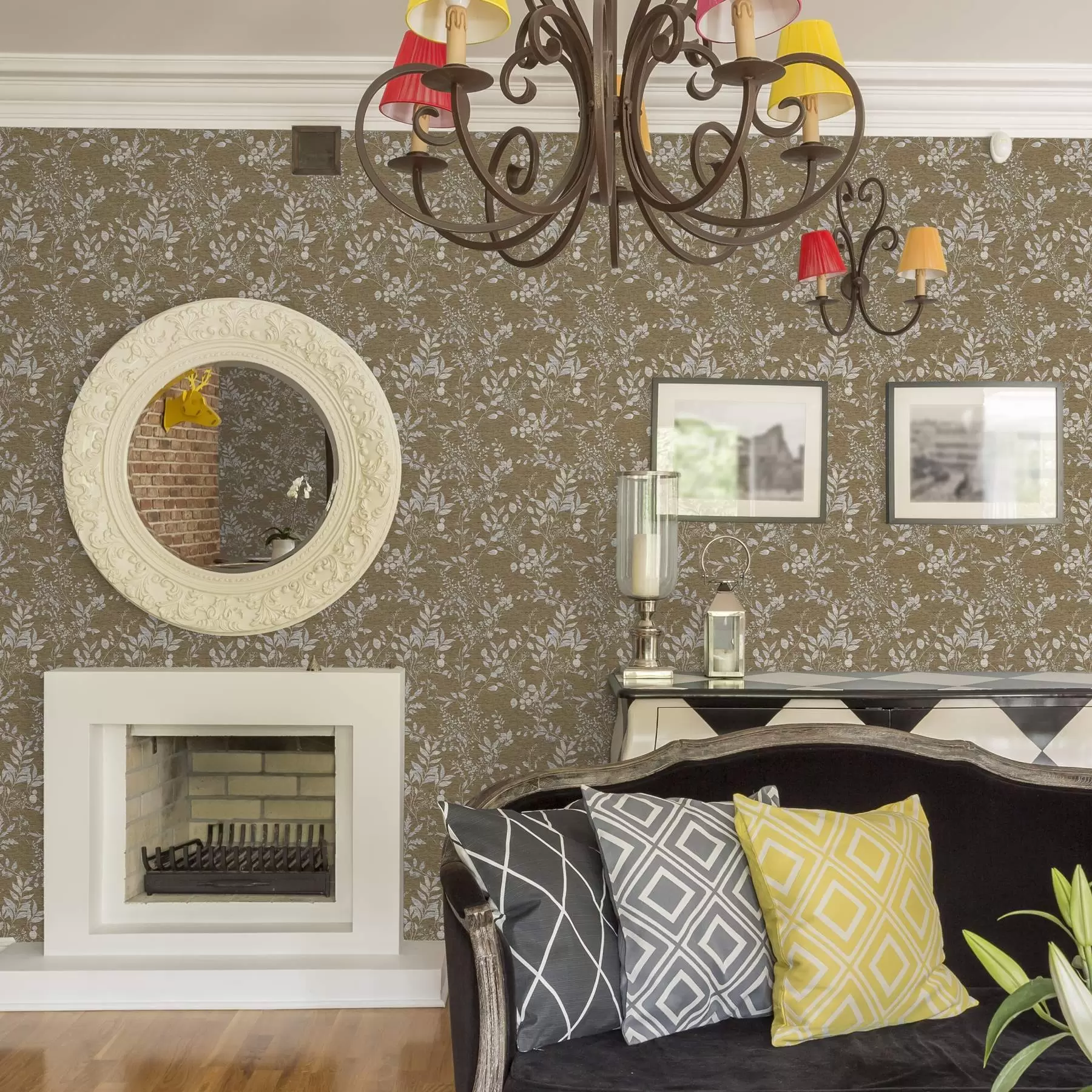 murales de pared Plantas y ramas blancas a00166v1